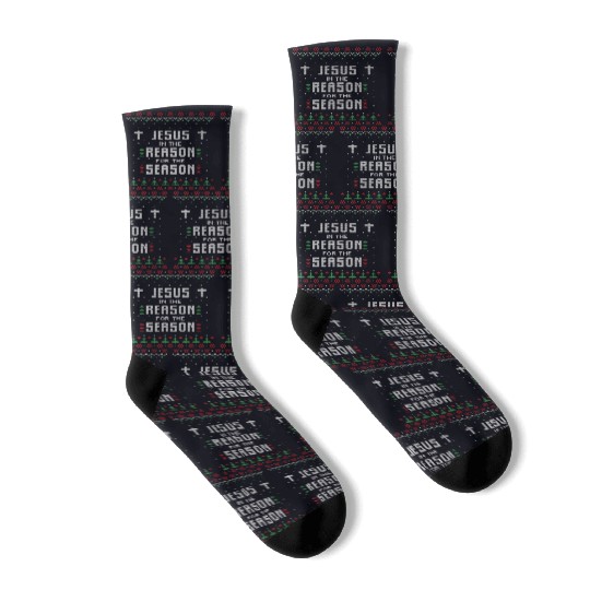 Jesus Is The Reason For The Season Ugly Socks