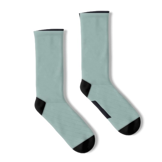 Teal Minimal Texture Socks