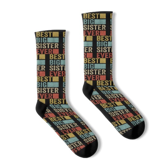 Womens Best Big Sister Ever Socks Big Sister