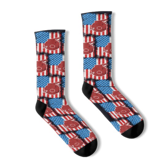 Patriotic US Beekeeper Socks