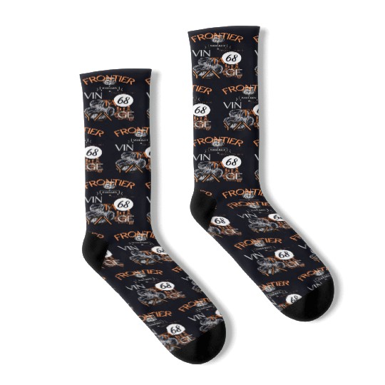 Vintage frontier whiskey Socks