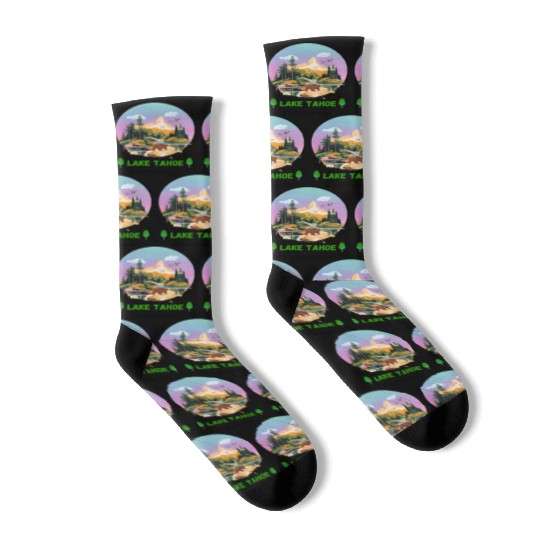 Lake Tahoe California Socks