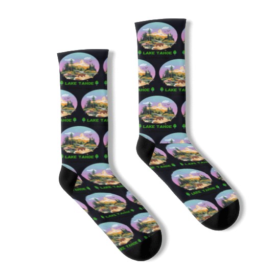 Lake Tahoe California Socks