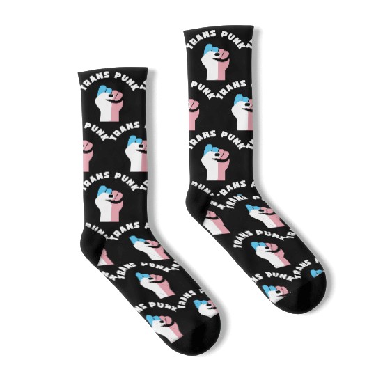 Trans Punk Transgender Pride Socks