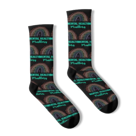 Mental Health matters design Socks