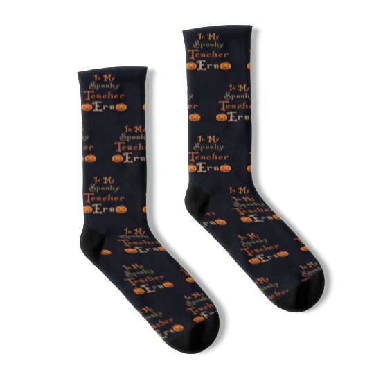 Funny Ghost, In My Spooky Teacher Era, Teacher Socks