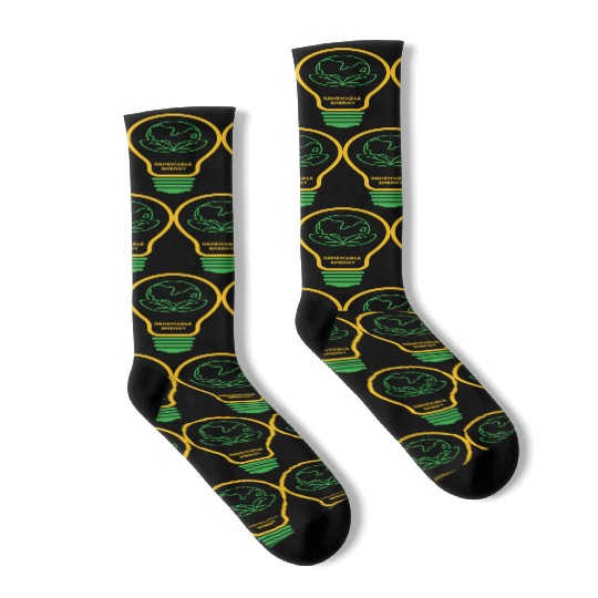 Renewable Energy Go Green Socks
