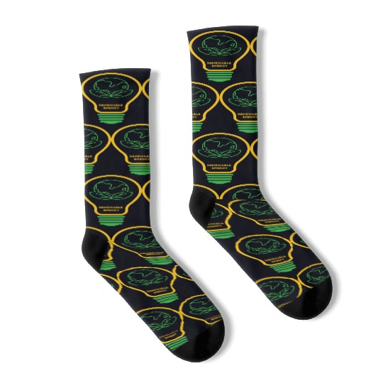 Renewable Energy Go Green Socks