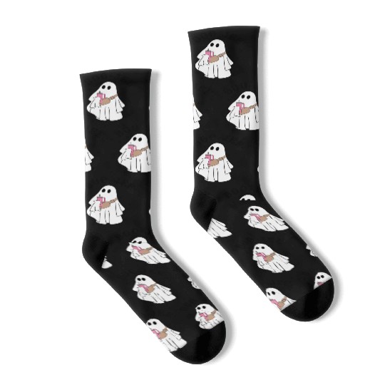 Boo Jee Stanley Tumbler Inspired Ghost Socks