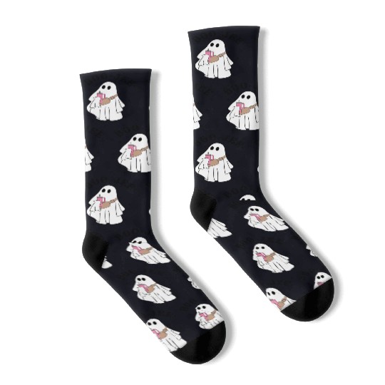 Boo Jee Stanley Tumbler Inspired Ghost Socks