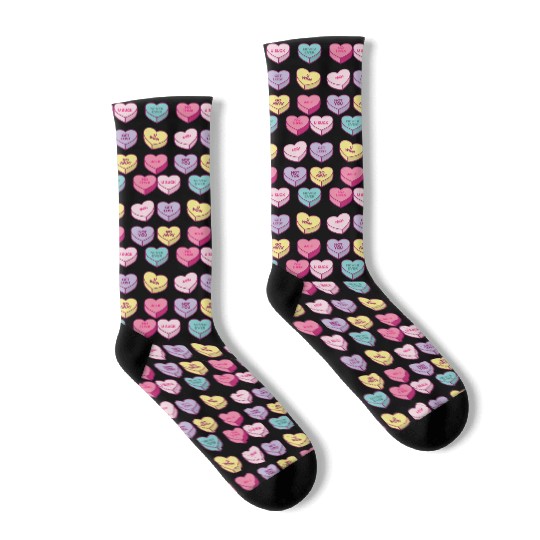 Sassy Anti Valentines Day Conversation Candy Socks