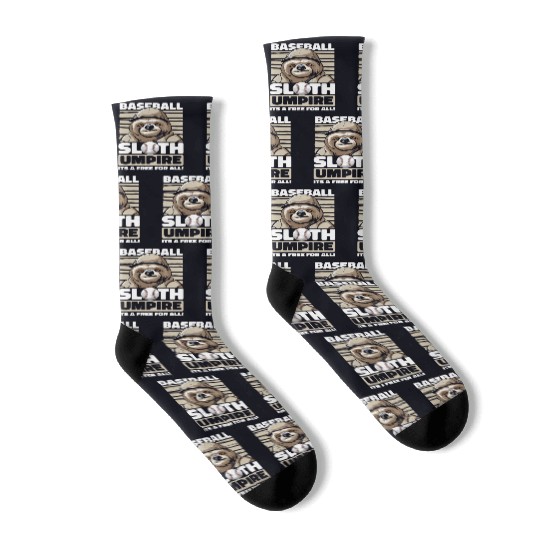 Sloth Funny Sloth Baseball Socks