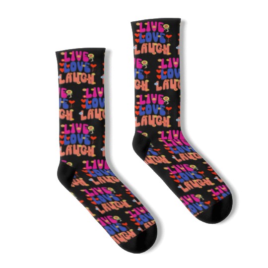 LIVE LOVE LAUGH Socks