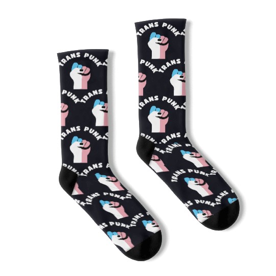 Trans Punk Transgender Pride Socks