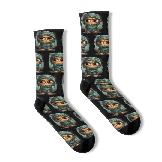 Halloween Spooky Cartoon Mummy Socks