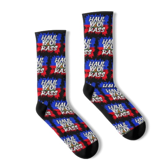 Creole Magic Afro Pride Kriol Haiti Flag Haitian Socks