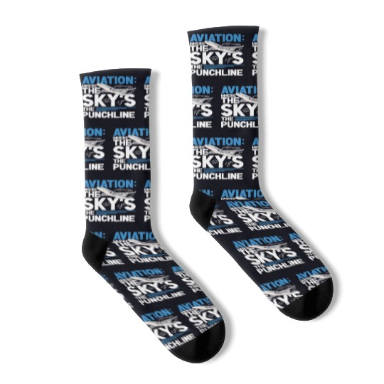 Pilot Aviation Airplane Airline Future Pilots Socks