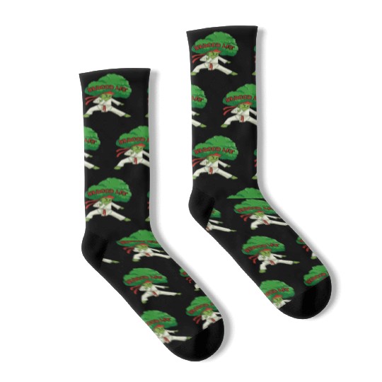 Japan Karate Martial Arts MMA Broccoli Socks