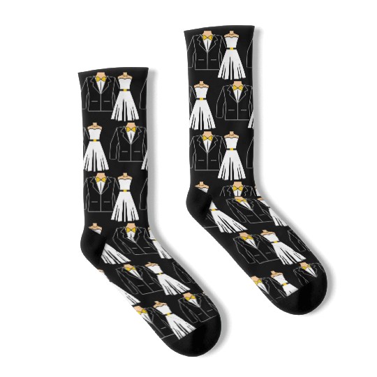 Wedding clothes bride groom Socks