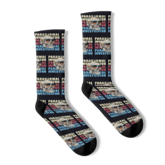 Ghost Hunting Paranormal Investigator Socks