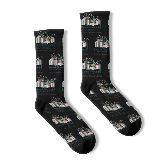 Booktrovert Women Book Lover Socks