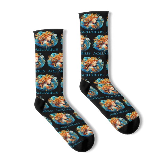 Embrace Your Aquarius Identity: Aquarius Pride Socks