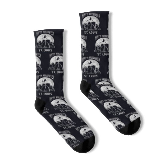St. Louis Missouri Happy Halloween Socks