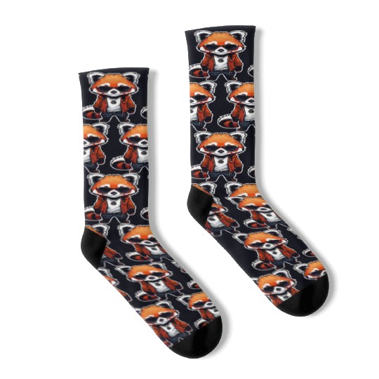 Chibi Red Panda Socks