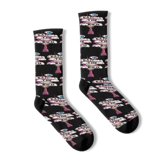 Express yourself with an Eat the Rich Socks
