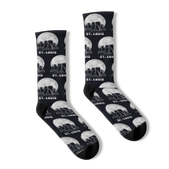St. Louis Missouri Full Moon Socks