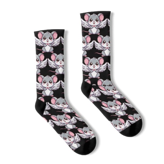 Mouse Angel Wings Socks