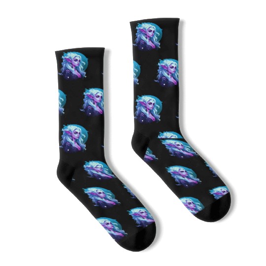 Enchanted Spectrum Elf Socks