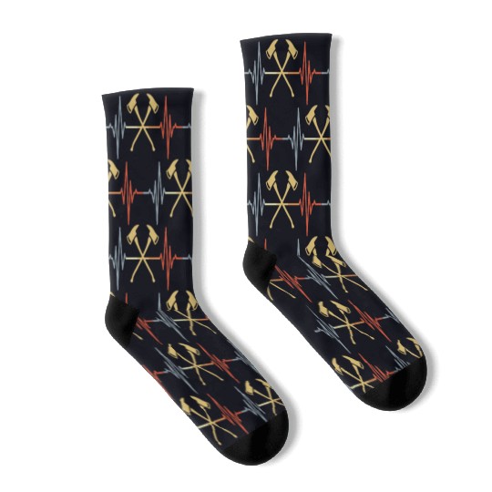Firefighter Axe Pulse Line Socks