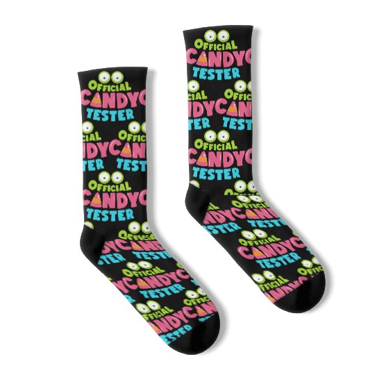 Halloween Official Candy Tester Socks