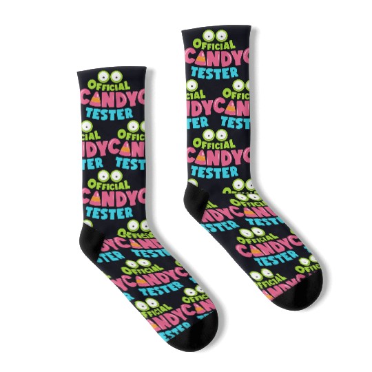 Halloween Official Candy Tester Socks