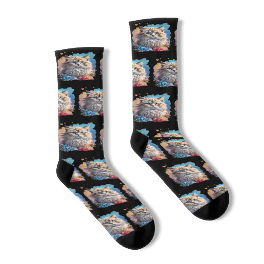 Persian Cat Socks