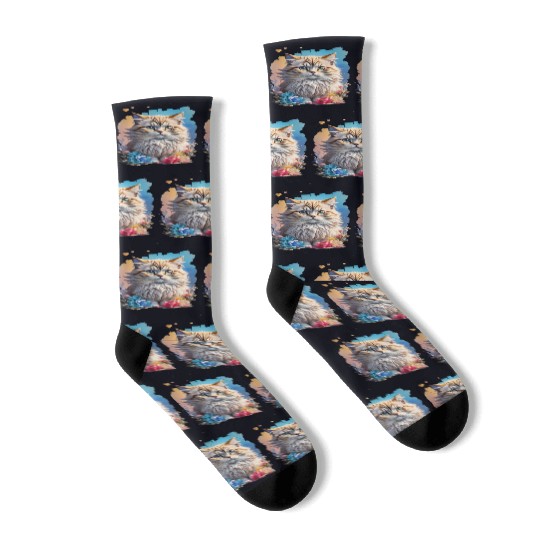 Persian Cat Socks