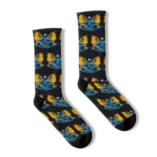 Woman with Angel Wings Angel Esoteric Wings Socks
