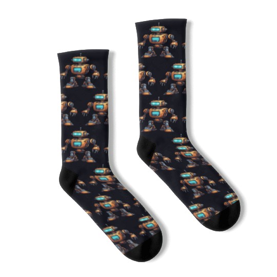 Robot / Machine / AI / Innovation / Computer Socks