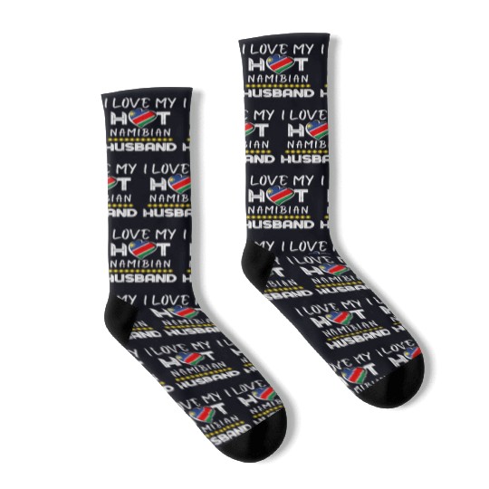 Funny Namibian Husband Proud Wife Socks