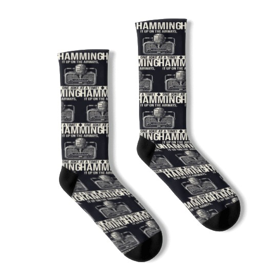Amateur Vintage Radio Ham Operator Microphone Socks
