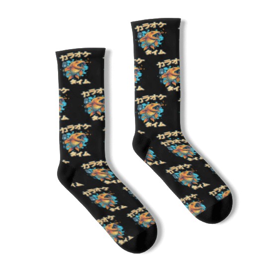 Koi Fish Koi Carp Japanese Koi Garden-Pond funny Socks
