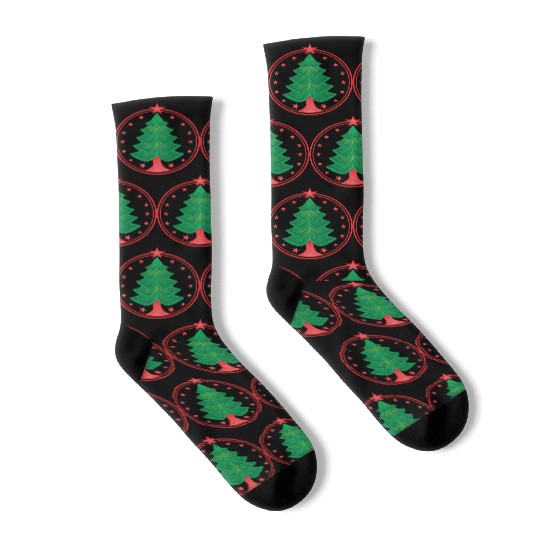 Christmas tree logo Socks