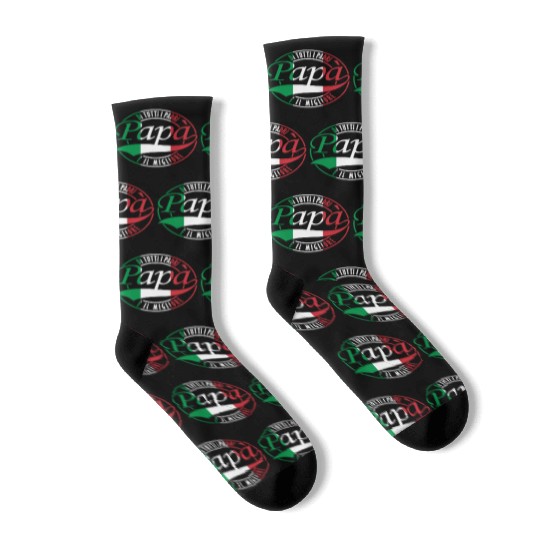 Di Tutti I Padri Papa Italian Flag Father's Day Socks