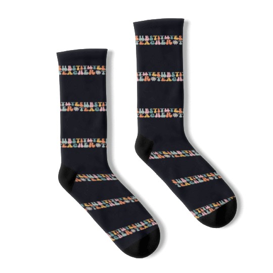Substitute Teacher Replacement Educator Socks