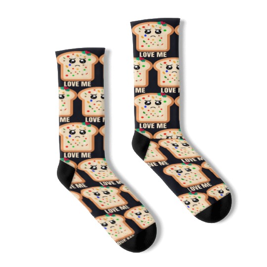 Sad Fruitcake Love Me Socks