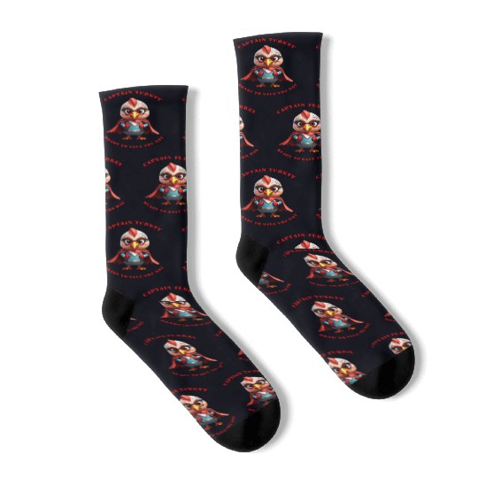Turkey Super Hero Socks