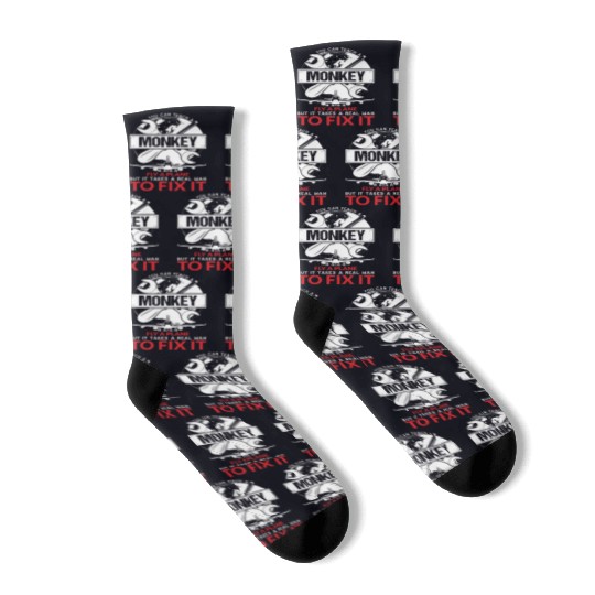 Airplane Mechanic Funny Aviation Technician Socks