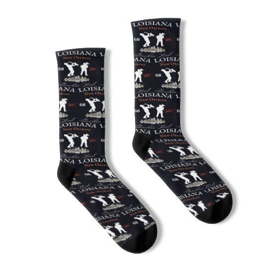 Louisiana New Orleans Bourbon street Socks