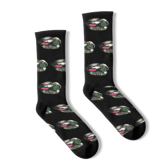 US Armed Forces Military Lip Bullet Army First Res Socks